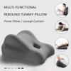 BRTHFORU Butt Cushion for Couples, Couples Butt Cushion for Pregnant Women, Pillowcase Wedge Pillow Memory Foam, Suitable for Home Use, Ideal for Sitting and Lying (Light Blue/Grey) view 3