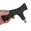BESTOMZ Cane Handle Replacement Grips 2Pcs Black Plastic Ergonomic Side Handles for Walking Canes Suitable for Elderly and Disabled Support view 3