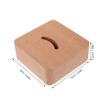 GALPADA Horn Natural Wooden and Wood Shoe Base Entryway Stand Organizer Compact Wear-Resistant with Grain and Decorative Appeal Hallway view 2