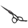 6 Inch Stainless Steel Beard Trimming Scissors, Barber Hair Cutting Shears, Precision Blade Mustache Scissors for Home Salon Use with Ergonomic Handle and Adjustable (Black) view 3