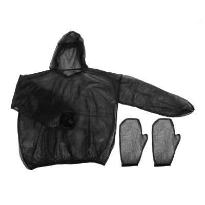 Angoily Outdoor Suit Prevention Clothing Glove Full Protection from Bugs Polyester Black Comprehensive Protection for Holidays Abroad