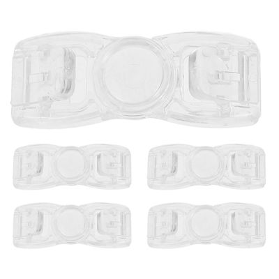 GLSTOY 5pcs Swim Goggle Buckle Strap Clips Sturdy Wear-resistant Plastic Snap Structure Replacement for Swimming Goggles with Reliable Performance Suitable for Daily Use and Racing Events