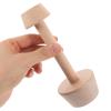 MAGICLULU 2pcs Wooden Egg Tart Molds Double Sided Handheld Tart Tampers with Dual-Ended Design for Pressing and Shaping Dough for Kitchen Home Baking view 3