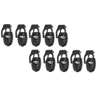 TEHAUX 18pcs Slip Rope Buckle Hat Adjustment Clasp End Clasp for Outdoor Shoes Equipment Adjustment Tool