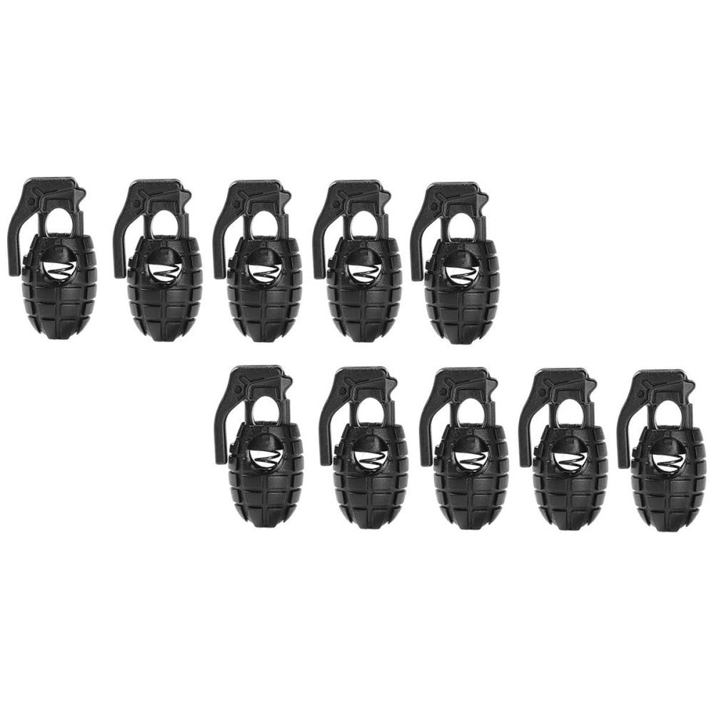 TEHAUX 18pcs Slip Rope Buckle Hat Adjustment Clasp End Clasp for Outdoor Shoes Equipment Adjustment Tool