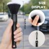 1 Pack Car Detailing Brush, Ultra Soft PPS+PET Interior Dusting Brush, Scratch-Free Cleaning Brush for Car Motorcycle Home Dashboard Air Vents Crevices (Black) view 2