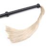 HHAura Leather Flogger Whip with Extra Long Handle, Premium BDSM Flogger, Comfortable Grip, Sensory Play Tool, Adjustable Control for Beginners and Experienced Users view 3