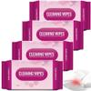 4Pack Luxury Travel Moist Toilet Wipes; Multipurpose Flushable Adult Wet Wipes for private care and hygiene; 48Count Skin Friendly Cleaning Wipes for Home, Outdoors view 1
