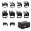 Clipper Guards for Wahl Clipper with Metal Clip, Cutting Guides Accessories from 1/16to 1, Fits Most Full Size Wahl Clippers Trimmer (10PCS, 1.5mm to 25mm, Black) view 1
