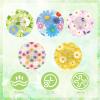 10pcs Daisy Style Sensor Covers for Libre 2/3, Daisy Theme Sensor Stickers Waterproof & Sweatproof Christmas Adhesive Patches CGM Monitor Patch Accessories Compatible with Libre view 4