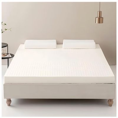 100% nic Natural Latex Mattress, Breathable & able, Durable Non-Collapsing 3in Thickness, 200200cm (79x79in) - Ideal for Healthy Sleep.