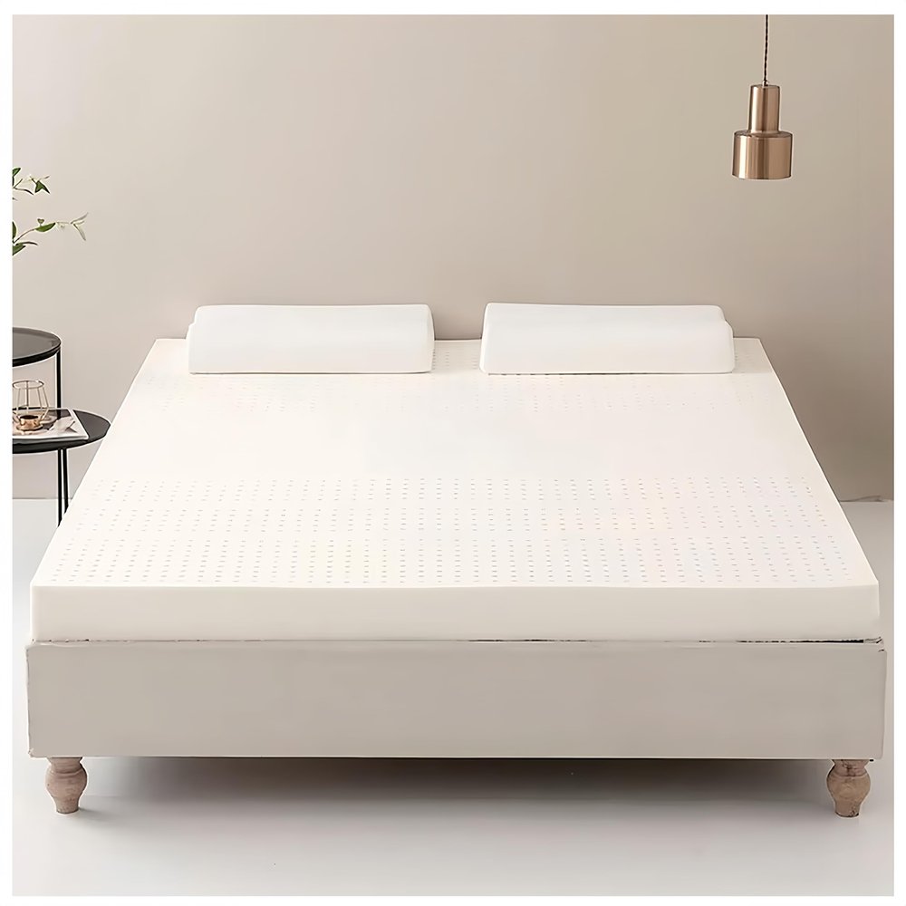 100% nic Natural Latex Mattress, Breathable & able, Durable Non-Collapsing 3in Thickness, 200200cm (79x79in) - Ideal for Healthy Sleep.