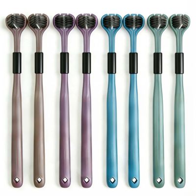 8-PCS Deep Clean 3-Sided Toothbrush Set, Soft Bristles for Sensitive Teeth, Gentle Dental Care for Kids & Adults, Ergonomic Handle, Travel-Friendly