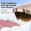 8-PCS Deep Clean 3-Sided Toothbrush Set, Soft Bristles for Sensitive Teeth, Gentle Dental Care for Kids & Adults, Ergonomic Handle, Travel-Friendly view 3
