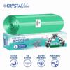 Crystal Life Premium Garbage Bags Green, Large, 25 x 30 Inches, Extra Heavy Duty, Odour Shield Tech, Tie-String Closure (15 Bags per Roll, 4 Pack) view 3