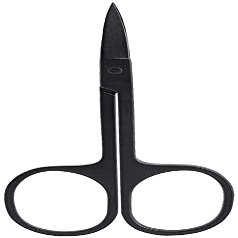 Black Stainless Steel Scissor Eyebrows Nose Hair Beard Scissor Beauty Tool Nose Hair Scissors Fingernail Scissors Small Grooming Scissorsnose Hair Scissor