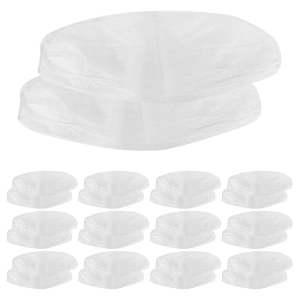 Abaodam 50Pcs Elastic Arm Sleeves Protective Covers Breathable Non-Woven Fabric White Sleeve Protectors for Kitchen and Doing Laundry UV Protection