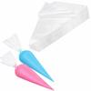 50PCS Disposable Piping Bags, 12-Inch Clear Plastic Icing Bags,Dispose After Wse with No Washing Required, Crush-Resistant and Tear-Proof, Ideal for Frosting Decorating Cakes and Cookieses view 1