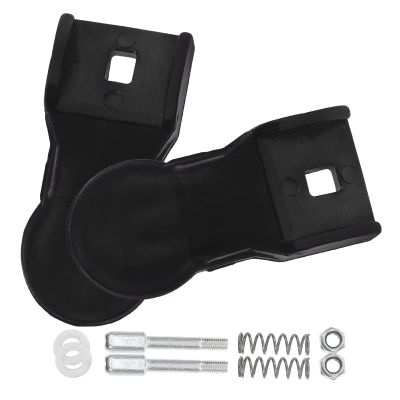 Housoutil 2pcs Electric Wheelchair Accessories Replacement Backrest Frame Foldable Black Plastic Part for Power Wheelchair Easy Install for Seniors