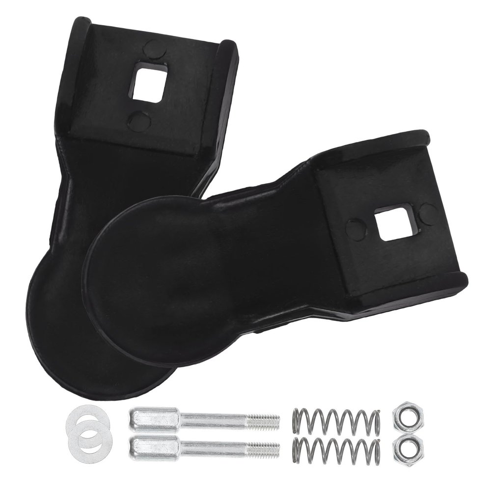 Housoutil 2pcs Electric Wheelchair Accessories Replacement Backrest Frame Foldable Black Plastic Part for Power Wheelchair Easy Install for Seniors
