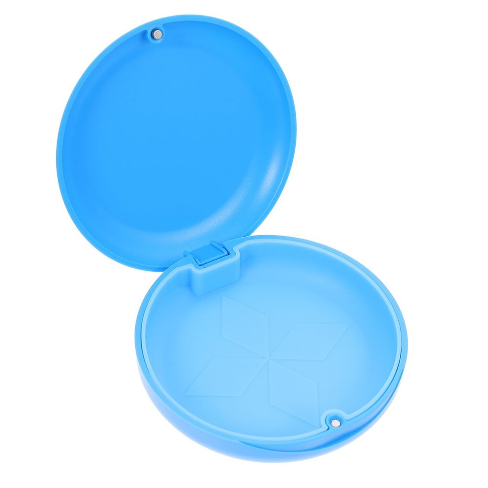 GAROZATION Dust Braces Box Portable Retainer Case Silicone Pad for Orthodontic Retainers Scratch Resistant Storage Box to Straighten Teeth
