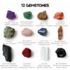 Flexxora Global Raw Crystal Kit 12 Natural Healing Crystals Set | Crystal Starter Collection with Amethyst Tourmaline Citrine | Meditation Energy Stones view 2