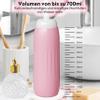 Foldable Butt Shower - 13 Holes for Stronger Water Jet, with 2 Sealing Rings, Lid, Dust Cap & Bag - Ideal as an Intimate Shower, Portable Bidet, for Travel (Pink, 700 ml) view 2