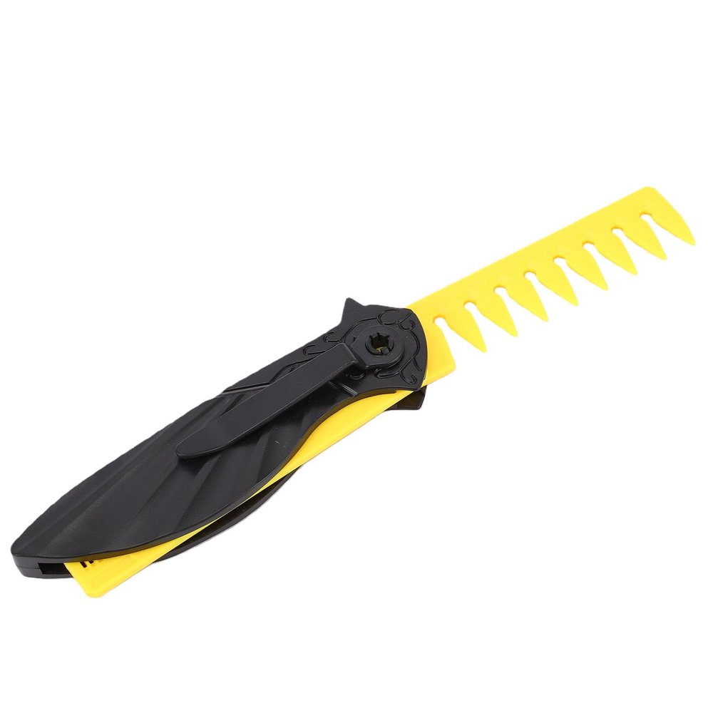 3-in- Folding Comb for Men Fine & Wide Tooth Beard Comb for Grooming, Styling & Detangling, Compact Pocket-Sized, Robust ABS Material, Folded 13.5x4cm / Extended 22.5x4cm