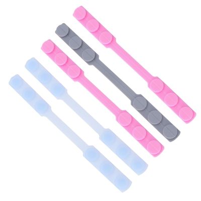 GAROZATION 5pcs Silicone Ear Sleeves Adjustable Mask Ear Protectors Comfortable Non-Slip Design Assorted Colors Reusable Accessory for Mask Random Color