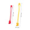 LALAFINA Reusable Flexible Silicone Bands 5Pcs Elastic Straps for Bento Box and Cable Organizing view 2