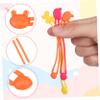 LALAFINA Reusable Flexible Silicone Bands 5Pcs Elastic Straps for Bento Box and Cable Organizing view 3