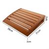 Autilyshop Wooden Sauna Headrest with Ergonomic Curve for Neck Support and Relaxation Natural Grain Finish Modern Design Accessory for Home Spa Steam Room 38x31x7cm(B) view 2
