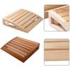 Autilyshop Wooden Sauna Headrest with Ergonomic Curve for Neck Support and Relaxation Natural Grain Finish Modern Design Accessory for Home Spa Steam Room 38x31x7cm(B) view 3