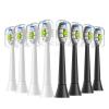 4/8/12/16pcs Replacement Toothbrush Heads,Compatible with Electric Brush Head 4100 6500 6100 7500 5300 1100(4White 4Black)