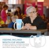 HEATSHAKING Stable Inclined Cup Holder for Feeding Cup Drinking with Easy to Drink Water Feature Made of Sturdy Plastic for Elderly and Pregnant Women Suitable for Dining a Restaurant view 3