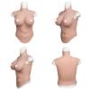 Yuewen No Oil Large Size Silicone Filler 7th Silicone Half Body Suit Breast Plate with Float Point Inside Silicone Breast Forms for Crossdresser view 2