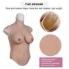 Yuewen No Oil Large Size Silicone Filler 7th Silicone Half Body Suit Breast Plate with Float Point Inside Silicone Breast Forms for Crossdresser view 4