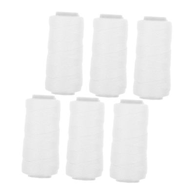 Adorainbow 6 Rolls Hair Removal Thread Cotton Fibers Precise Threading Comprehensive Hair Removal White Epilator Cotton Thread
