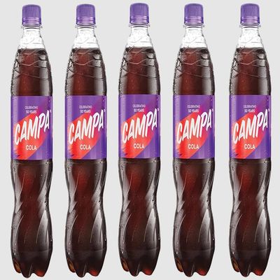 Campa Cola 200ml Bottle | Sparkling Cola Soft Drink | Carbonated Beverage | Ready to Drink Soda (Pack of 5)