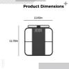 yeeplant Body Fat Scale, 8-Electrode Dual-Frequency, 56 Body Metrics Tracking, Fitness Level Display, 11.8 X 12.8 in view 4