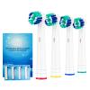 4PCS Round Electric Toothbrush Head, Oral-B Round Replacement Electric Toothbrush Heads, Suitable for Most Braun Oral-B Electric Toothbrushes, Effective Deep Oral Cleaning and Plaque Removal(White) view 1