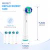 4PCS Round Electric Toothbrush Head, Oral-B Round Replacement Electric Toothbrush Heads, Suitable for Most Braun Oral-B Electric Toothbrushes, Effective Deep Oral Cleaning and Plaque Removal(White) view 2
