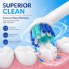 4PCS Round Electric Toothbrush Head, Oral-B Round Replacement Electric Toothbrush Heads, Suitable for Most Braun Oral-B Electric Toothbrushes, Effective Deep Oral Cleaning and Plaque Removal(White) view 3