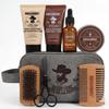 Rinse & Robust Beard Grooming Kit for Men Gifts, 8PC Cedar Beard Care Kit view 1