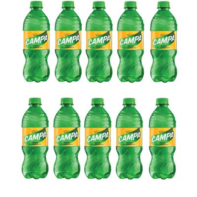 Campa Lemon 200ml Bottle | Sparkling Lemon Soft Drink | Carbonated Citrus Beverage | Ready to Drink Soda (Pack of 10)