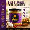 Just Ghee Chilli Garlic Ghee 150g | Grass-Fed Clarified Butter Infused with Roasted Garlic & Red Chilli | High Smoke Point Cooking Ghee | Keto, Handcrafted in UK view 2