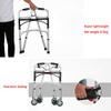 DFGHNBVC Adjustable Height Bariatric Heavy-Duty Folding Walker With Locking Swivel Wheels For Seniors Portable Mobility Aid For Elderly Adults view 3