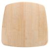 JEWEDECO Wooden Stool Seat Replacement Chair Accessory Home Stool Wooden Seat Sturdy Wood Material Khaki Color Safe Materials Suitable for Wedding Banquet and Offices view 1