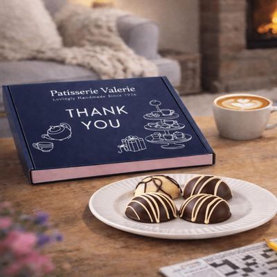 Patisserie Valerie Thank You Cake Bites Gift Box, Assorted Flavour, Letterbox Delivery, 250 Grams
