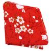 ADOCARN Japanese Style Bento Packing Cloth Fabric Wrapping Cloth with Cherry Blossom and Rabbit Print Red Untwisted Yarn Lightweight Design Convenient to Carry for Lunch Box view 1
